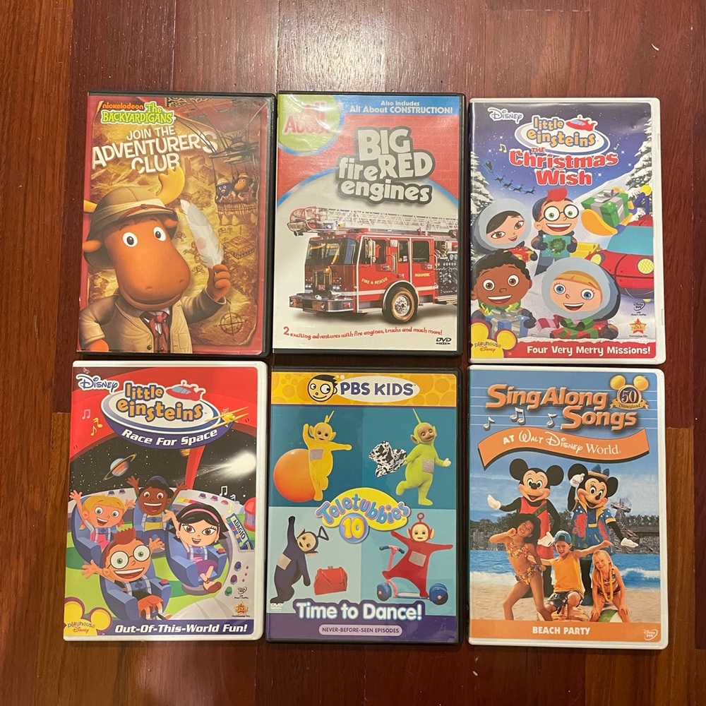 Six kids DVDs